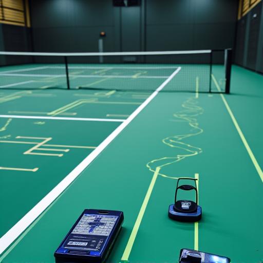 정밀한 모션 분석을 위한 테니스 코트 위 장비
